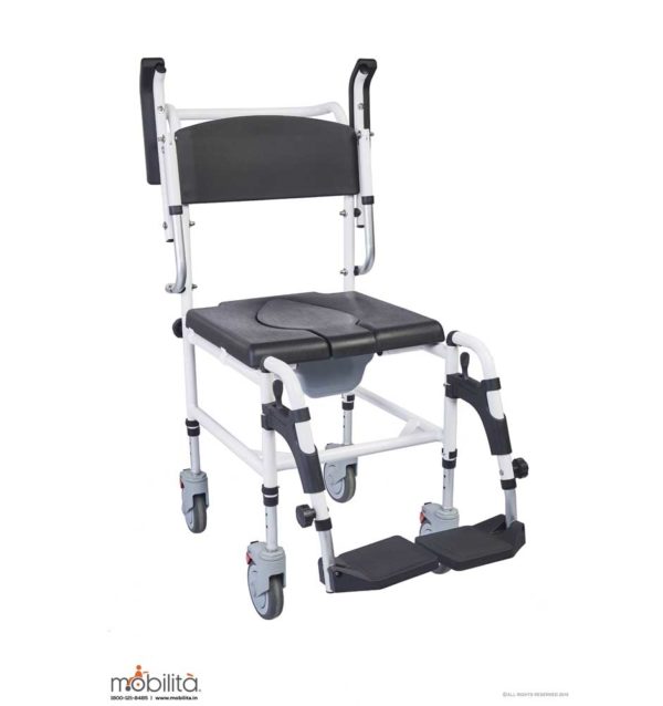 Deluxe Aluminum Shower Commode Chair